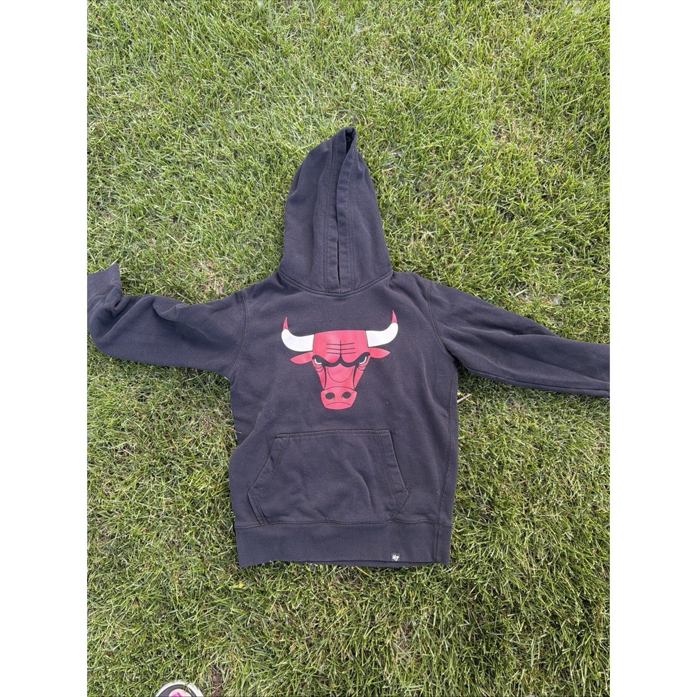 Chicago Bulls Brand 47 Hoodie Sweatshirt- Size Medium Kids